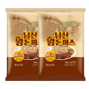 아워홈 남산 왕돈까스 580g(소스 미포함) X3개
