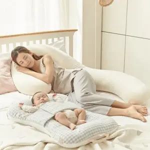 [텐바이텐]이몽 듀얼 휴대용 아기 침대 (커버분리형, 뒤집기 방지)