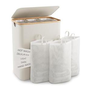 픽커스 대용량 3단 빨래 세탁 바구니 140L