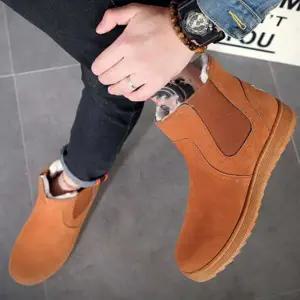 [하프클럽/]남성 트렌디 윈터 앵글 발목 부츠 겨울 외출 방한화