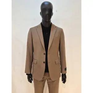 [바쏘](마산점)FW 카멜 브라운 캐시미어 블랜디드 울 스판 슬림핏 남성정장세트