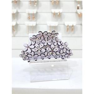 로뎀 세이브존05 프랑스 스와로브스키 플라워 중대 집게핀 (보라) SZRD22060214