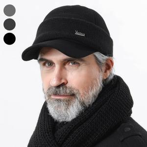 중장년 남성 귀달이모자 등산 니트 방한 볼캡 모자