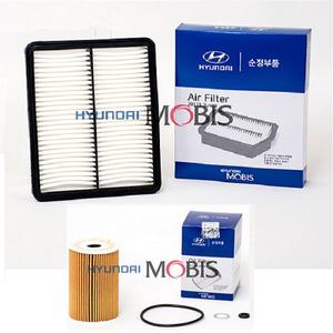 쏘나타DN8 하이브리드 오일필터 + 에어필터 세트 [26350 2J001] [28113 L5100]