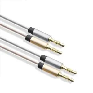 바나나 케이블 2선 투명 구리선 OFC 무산소동선 1.8M