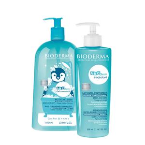 바이오더마 베이비 바디워시&크림 에이비씨덤 젤무쌍 1L + 이드라땅 500ml 보습감