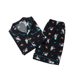 커플 스파오잠옷 산리오캐릭터즈 반팔(BLACK)