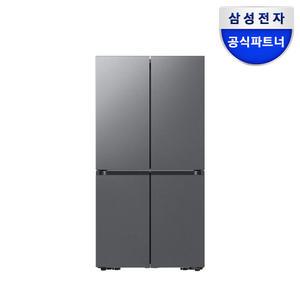 삼성전자 비스포크 RM70F90M2DD 4도어 냉장고 902L 대용량 푸드쇼케이스 AI절약모드 다크메탈
