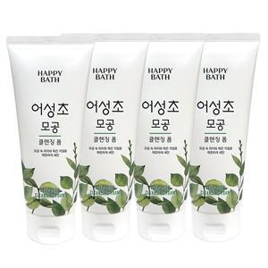 해피바스 어성초 모공 클렌징폼 200ml 4개