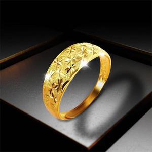 18k 특수 압축 도금 반지 라운드어스 / 변색없는 빅 사이즈 주얼리 무늬 / 여성 여자 금도금 골드