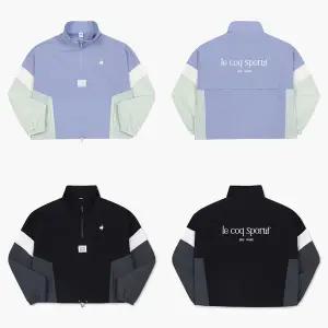 [르꼬끄](대전신세계)[70% OFF] (QO322OJK81) 여성 우븐 스판 컬러블럭 아노락 / 대전신세계