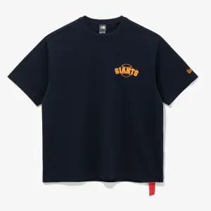 [매장판] 뉴에라 남여공용 [국내매장판] 25SS 반팔 티셔츠 MLB 샌프란시스코 자이언츠 라인 로고 이브닝 블