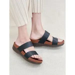 [하프클럽/]국내제작 더블 스트랩 슬리퍼 5cm_25S195