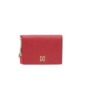 [롯데백화점]닥스 액세서리 [선물포장/쇼핑백동봉][ERIN] 레드 컷팅로고 카드지갑 DCWA2F002R2