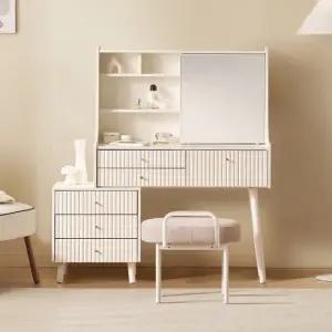 윌로우 웬디 가로 1000 1400 템바보드 확장형 수납 화장대