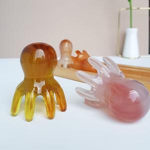 마사지기 괄사마사지 목 두피 중아리마사지기 마사지 머리빗 2p 괄사 오징어 얼굴 안마도구 두피마사지기