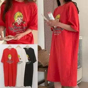 걸즈라운드루즈핏원피스 504U365S 빅사이즈 여성 507