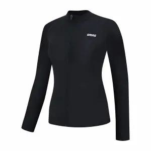 [아레나](천안아산점)여성 뉴웨이브 레귤러핏 집업 래쉬가드(A4BL1QR44BLK)