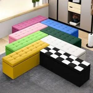 수납형 스툴 소파 벤치 다용도 보관함 매장 현관 정리함 150X30X35cm 용