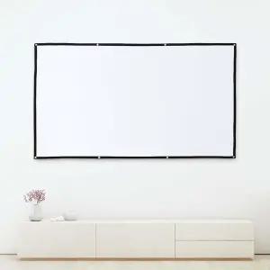 휴대용 빔스크린 16대9비율 221x125cm PPT 학교 화면