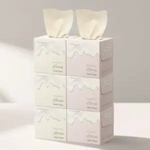 휴홈 무표백 보습 대나무 로션 티슈 미니 250매 6입