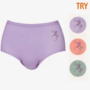 트라이 여성맥시팬티 편한 면100 순면 밴딩 엄마 삼각 3종 세트