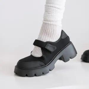 (더블경량창) 메이트 벨크로 메리제인 통굽로퍼(6cm)