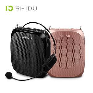 SHIDU S615 10W 음성 증폭기 무선 UHF 마이크 교사 투어리스트 요가 강사를 위한 울트라 포터블 미니 오디오 스피커