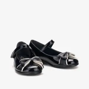 [보리보리/아이들]907R 키즈 & 맘 에나멜 토 리본 바인딩 메리제인 - 블랙화이트