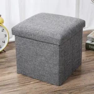 화장대의자 패브릭 DY 1004 폴딩 수납의자 스툴의자