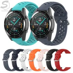 화웨이 아너 매직워치2 46mm 호환 스마트워치 메탈버클 실리콘 밴드 시계줄