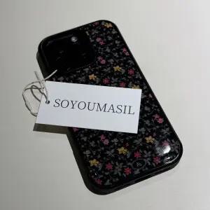 소유마실 [아이폰/갤럭시] bloom color black 맥세이프 에폭시 케이스 블랙/실버 234422