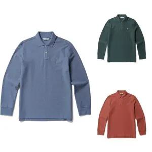 멜란지 원사 허니콤PQ 카라 티셔츠 ZOE4TT1313