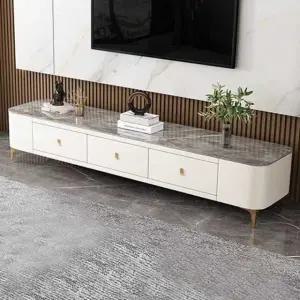 모던 세라믹 템바보드 거실장 수납장 선반 테이블 티브이다이 TV 북유럽 티비장