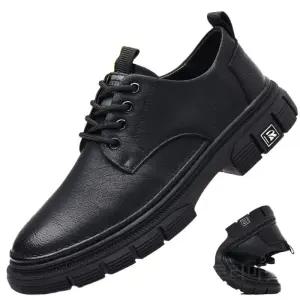 출근용구두 기모 안감 가죽 정장 로퍼 캐주얼 키높이