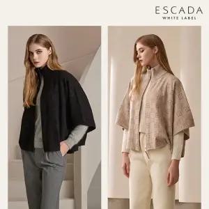 에스까다 25FW 캐시미어 자카드 니트케이프