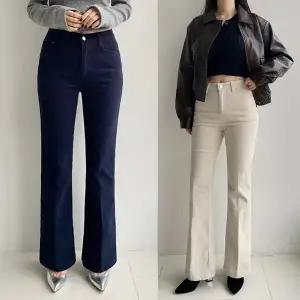 기모 코듀부츠컷 겨울 하우룩 밴딩 골덴 스판 컬러 부츠컷팬츠