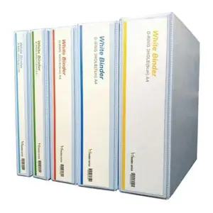 모든오피스 백색투명3공D링바인더 A4 9cm 자재
