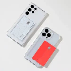 긁힘X 카드 수납 투명 갤럭시 S25 엣지 S24 FE S23 S22 울트라 A16 A36 아이폰 17 에어 16 15 프로 케이스