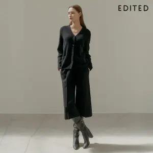 [25FW] 에디티드 라쿤울 니트 버뮤다 팬츠