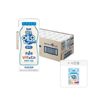 헬로엔요 플레인 200ml, 24팩, 1개 + 증정(엔요 요구르트 젤리, 1개)