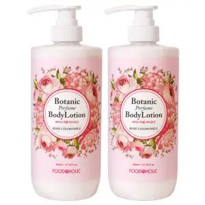 (1+ 1)푸드어홀릭 보타닉 퍼퓸 바디로션 로즈 캐모마일 800ml/향이좋은 대용량 바디밀크