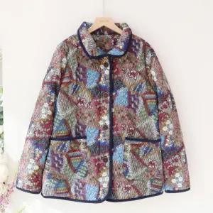 할머니옷BEST 린꽃마이 베이지 누빔퀼팅패딩 겨울경량잠바점퍼 80대90대선물 어르신생신