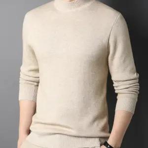 라운트니트 가을겨울 스웨터 겨울니트 반목폴라 남자 목폴라티 남성 터틀넥