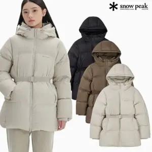 갤러리아 스노우피크 어패럴 [뉴이월단독] 티피코 여성 후드 벨티드 다운