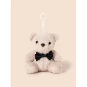 곰돌이 보타이 키링 베이지