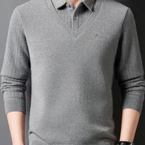 니트카라티 남자 간절기 니트 폴로티