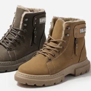 남성 캐주얼 워커 남자 부츠 캠프 남성 겨울 워커 방한화 방한 안감 미들 여자 여성