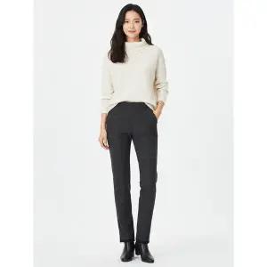 [올포유]여성 밴딩 융본딩 체크 세미스키니 팬츠 AWPTM9381 199_P350392318