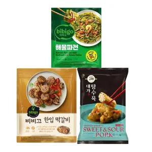 CJ 겨울간식혼합2(해물파전1,떡갈비1,탕수육1)